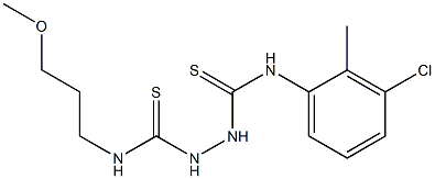 N1-(3-chloro-2-methylphenyl)-N2-(3-methoxypropyl)hydrazine-1,2-dicarbothioamide Structure