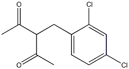 3-(2,4-Dichlorobenzyl)pentane-2,4-dione Struktur