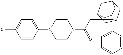 1-[4-(4-chlorophenyl)piperazino]-2-(2-phenyl-2-adamantyl)-1-ethanone