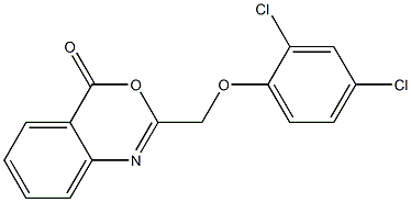 2-[(2,4-dichlorophenoxy)methyl]-4H-3,1-benzoxazin-4-one Structure