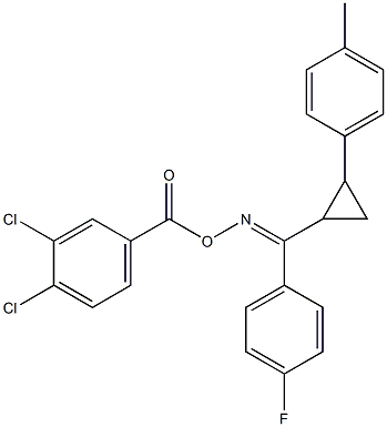 1,2-dichloro-4-{[({(4-fluorophenyl)[2-(4-methylphenyl)cyclopropyl]methylene}amino)oxy]carbonyl}benzene,,结构式
