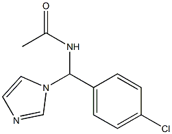 N1-[(4-chlorophenyl)(1H-imidazol-1-yl)methyl]acetamide 化学構造式