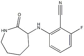 2-fluoro-6-[(2-oxoazepan-3-yl)amino]benzonitrile