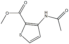 methyl 3-(acetylamino)thiophene-2-carboxylate Struktur