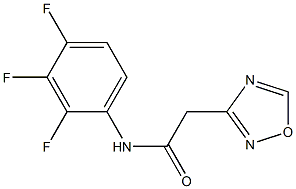 N1-(2,3,4-trifluorophenyl)-2-(1,2,4-oxadiazol-3-yl)acetamide 化学構造式