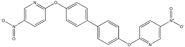 5-nitro-2-({4'-[(5-nitropyridin-2-yl)oxy][1,1'-biphenyl]-4-yl}oxy)pyridine Structure