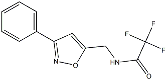  2,2,2-trifluoro-N-[(3-phenyl-5-isoxazolyl)methyl]acetamide