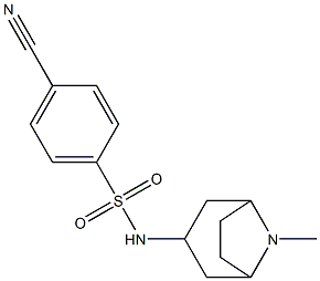 N1-(8-methyl-8-azabicyclo[3.2.1]oct-3-yl)-4-cyanobenzene-1-sulfonamide Structure