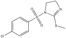 1-[(4-chlorophenyl)sulfonyl]-2-(methylthio)-4,5-dihydro-1H-imidazole 化学構造式