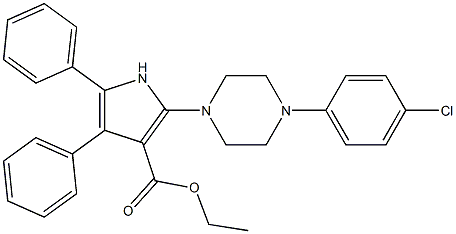 ethyl 2-[4-(4-chlorophenyl)piperazino]-4,5-diphenyl-1H-pyrrole-3-carboxylate