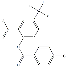 2-nitro-4-(trifluoromethyl)phenyl 4-chlorobenzoate,,结构式