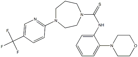 N1-(2-morpholinophenyl)-4-[5-(trifluoromethyl)-2-pyridyl]-1,4-diazepane-1-carbothioamide