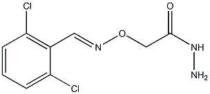 2-{[(2,6-dichlorobenzylidene)amino]oxy}ethanohydrazide Struktur