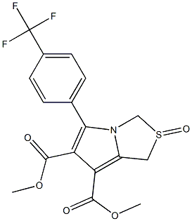  dimethyl 2-oxo-5-[4-(trifluoromethyl)phenyl]-2,3-dihydro-1H-2lambda~4~-pyrrolo[1,2-c][1,3]thiazole-6,7-dicarboxylate