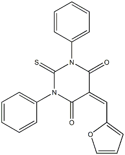 5-(2-furylmethylidene)-1,3-diphenyl-2-thioxohexahydropyrimidine-4,6-dione