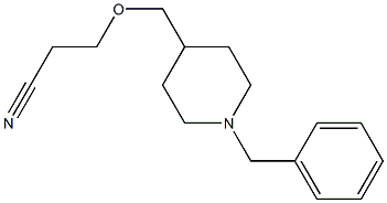 3-[(1-benzyl-4-piperidyl)methoxy]propanenitrile Structure