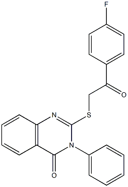 2-{[2-(4-fluorophenyl)-2-oxoethyl]sulfanyl}-3-phenyl-4(3H)-quinazolinone