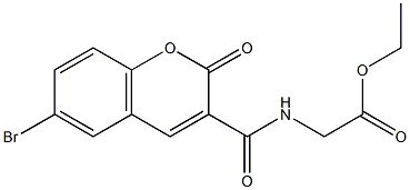 ethyl 2-{[(6-bromo-2-oxo-2H-chromen-3-yl)carbonyl]amino}acetate