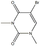 5-bromo-1,3-dimethyl-1,2,3,4-tetrahydropyrimidine-2,4-dione 化学構造式