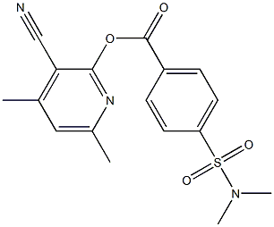 3-cyano-4,6-dimethyl-2-pyridinyl 4-[(dimethylamino)sulfonyl]benzenecarboxylate