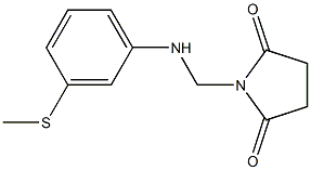 1-{[3-(methylthio)anilino]methyl}pyrrolidine-2,5-dione Struktur