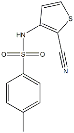 N-(2-cyano-3-thienyl)-4-methylbenzenesulfonamide Structure