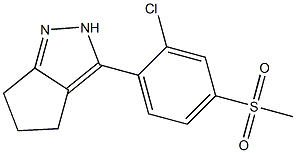 3-[2-chloro-4-(methylsulfonyl)phenyl]-2,4,5,6-tetrahydrocyclopenta[c]pyrazole|