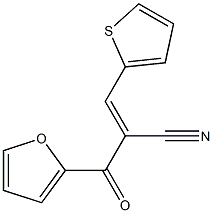 2-(2-furylcarbonyl)-3-(2-thienyl)acrylonitrile Struktur