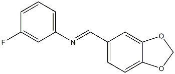 N1-(1,3-benzodioxol-5-ylmethylidene)-3-fluoroaniline