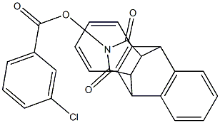 17-[(3-chlorobenzoyl)oxy]-17-azapentacyclo[6.6.5.0~2,7~.0~9,14~.0~15,19~]nonadeca-2(7),3,5,9(14),10,12-hexaene-16,18-dione 结构式