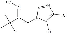 1-(4,5-dichloro-1H-imidazol-1-yl)-3,3-dimethyl-2-butanone oxime,,结构式