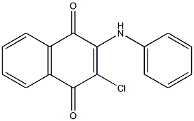 2-anilino-3-chloro-1,4-dihydronaphthalene-1,4-dione,,结构式