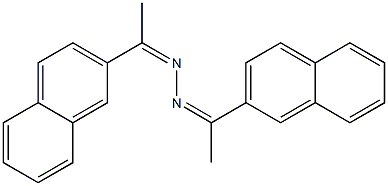 1,2-di[1-(2-naphthyl)ethylidene]hydrazine 化学構造式