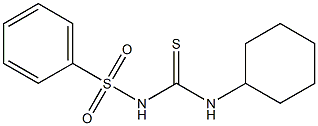 {[(cyclohexylamino)carbothioyl]amino}(dioxo)phenyl-lambda~6~-sulfane,,结构式