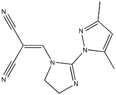  2-{[2-(3,5-dimethyl-1H-pyrazol-1-yl)-4,5-dihydro-1H-imidazol-1-yl]methylidene}malononitrile