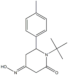 1-(tert-butyl)-6-(4-methylphenyl)dihydro-2,4(1H,3H)-pyridinedione 4-oxime Structure