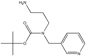 tert-butyl 3-aminopropyl(pyridin-3-ylmethyl)carbamate 结构式