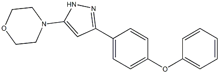 4-[3-(4-phenoxyphenyl)-1H-pyrazol-5-yl]morpholine 结构式