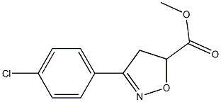 methyl 3-(4-chlorophenyl)-4,5-dihydro-5-isoxazolecarboxylate