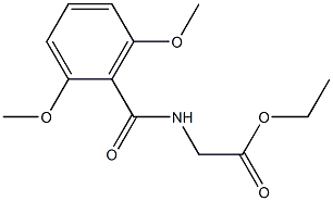 ethyl 2-[(2,6-dimethoxybenzoyl)amino]acetate Structure