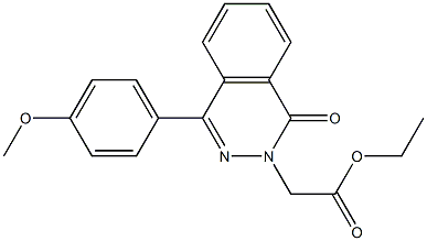 ethyl 2-[4-(4-methoxyphenyl)-1-oxo-2(1H)-phthalazinyl]acetate 结构式