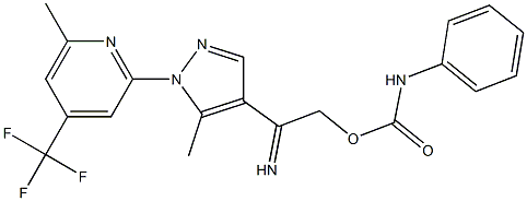 2-(4-{[(anilinocarbonyl)oxy]ethanimidoyl}-5-methyl-1H-pyrazol-1-yl)-6-methyl-4-(trifluoromethyl)pyridine