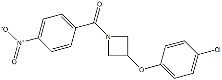 [3-(4-chlorophenoxy)azetan-1-yl](4-nitrophenyl)methanone