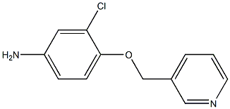 3-chloro-4-(pyridin-3-ylmethoxy)aniline Struktur