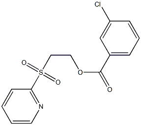 2-(2-pyridylsulfonyl)ethyl 3-chlorobenzoate