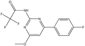 N1-[4-(4-fluorophenyl)-6-methoxypyrimidin-2-yl]-2,2,2-trifluoroacetamide Structure