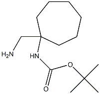 tert-butyl 1-(aminomethyl)cycloheptylcarbamate 结构式