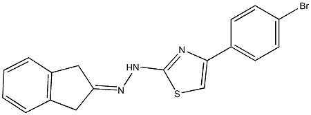 indan-2-one 2-[4-(4-bromophenyl)-1,3-thiazol-2-yl]hydrazone|