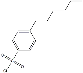 4-Hexylbenzenesulphonyl chloride Struktur