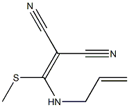 2-[(allylamino)(methylthio)methylidene]malononitrile 化学構造式